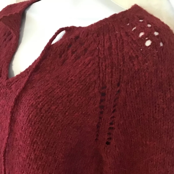 Burgundy Wool Sweater by Express - Picture 8 of 9